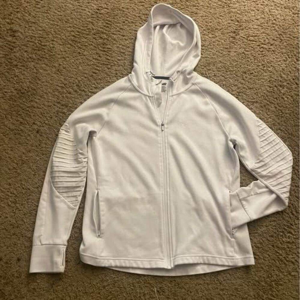 Avia Women's XL White Zip-Up Hoodie